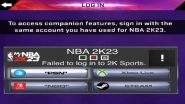 How To Fix The Failed To Log In To 2K Sports Error In NBA 2K23 