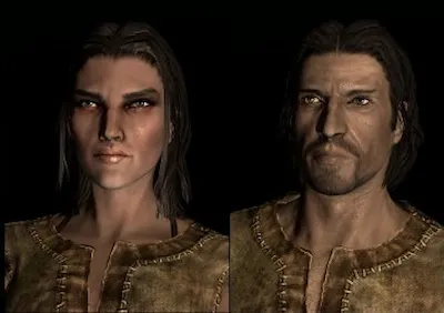 Male and Female Imperial race in Skyrim