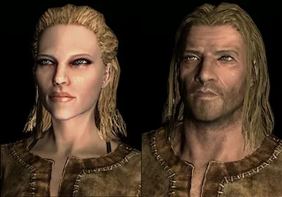 Skyrim's male and female Nords