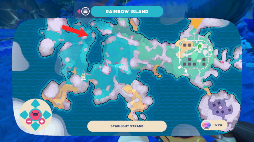 All Starlight Strand Map Node locations in Slime Rancher 2 - Gamepur