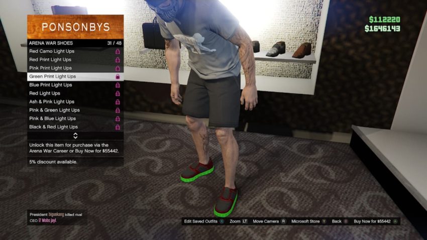 The 10 most expensive shoes in GTA Online and how much they