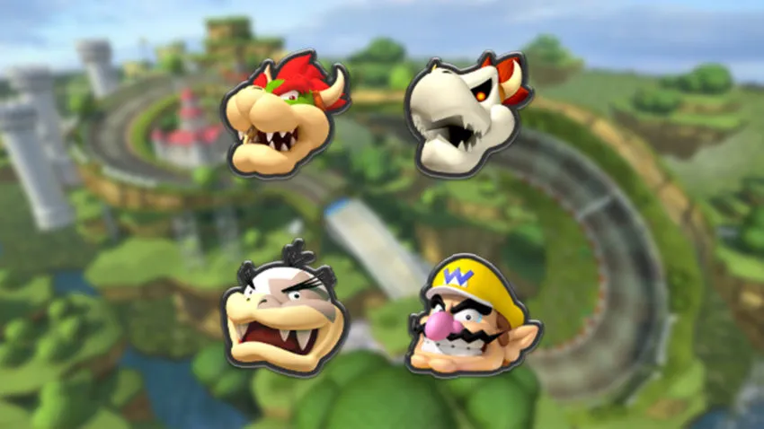 Mario Kart 8 Delux Speed Setups Bowser Dry Bowser Wario Morton