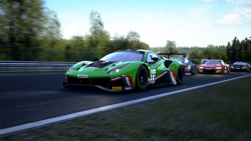 Green car from Assetto Corsa Comeptizione