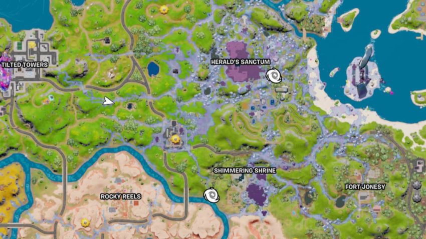 How to enter a Chrome Vortex in Fortnite