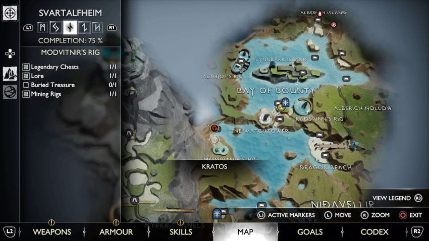 God of War: Ragnarok  Fruits of Industry Treasure Map Guide 